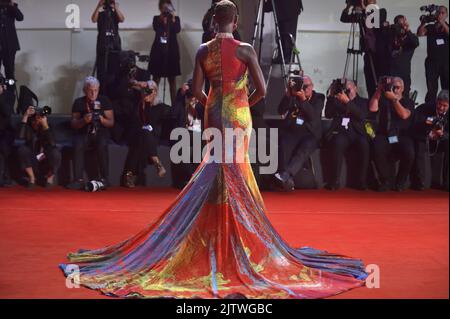 Venise, Italie. 01st septembre 2022. Jodie Turner-Smith assiste au tapis rouge 'Bardo' au Festival international du film de Venise 79th sur 1 septembre 2022 à Venise, en Italie. Photo de Rocco Spaziani/UPI crédit: UPI/Alay Live News Banque D'Images