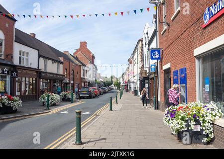 Long Street, Atherstone, Warwickshire, Angleterre, Royaume-Uni Banque D'Images