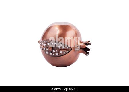 Grenade en métal souvenir avec pierres pour le nouvel an juif, Rosh Hashanah Banque D'Images