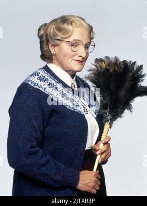 Mme Doubtfire Année : 1993 USA Robin Williams Réalisateur : Chris Columbus Banque D'Images