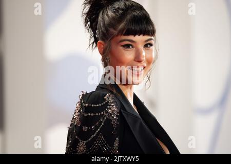 Lido Di Venezia, Italie. 01st septembre 2022. 1 septembre 2022, Lido di Venezia, Italie: Giorgia Soleri participe au tapis rouge ''Bardo'' au Festival international du film de Venise 79th sur 01 septembre 2022 à Venise, Italie. Ã‚ © photo: Cinzia Camela. (Credit image: © Cinzia Camela/LPS via Credit: Zuma Press/Alay Live News