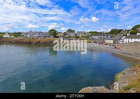 Port de Moelfre, île d'Anglesey, Ynys mon, pays de Galles du Nord, Royaume-Uni. Banque D'Images