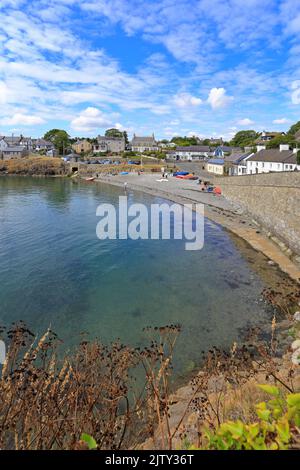 Port de Moelfre, île d'Anglesey, Ynys mon, pays de Galles du Nord, Royaume-Uni. Banque D'Images