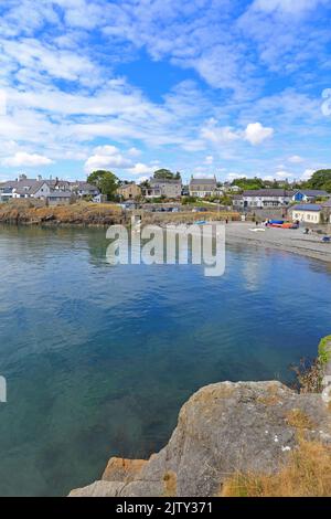 Port de Moelfre, île d'Anglesey, Ynys mon, pays de Galles du Nord, Royaume-Uni. Banque D'Images