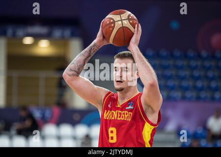 Tbilissi, Géorgie, 1st septembre 2022. Dino Radoncic du Monténégro en action pendant le groupe Eurobasket 2022 de la FIBA Un match entre la Turquie et le Monténégro à l'arène de Tbilissi à Tbilissi, en Géorgie. 1 septembre 2022. Crédit : Nikola Krstic/Alay Banque D'Images