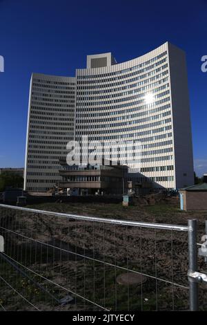 Hambourg, Allemagne, gratte-ciel d'Euler-Hermes peu avant la démolition Banque D'Images