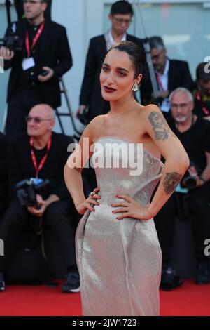 Venise, Italie, 2nd septembre 2022, Levante à la projection de gala du film Bones et tous au Festival du film de Venise 79th en Italie. Doreen Kennedy / Alamy Live News Banque D'Images