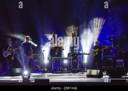 1 septembre 2022, Rome, Italie : Francesco de Gregori pendant le concert Venditti & de Gregori il tour à l'Auditorium Parco della Musica sur 1 septembre 2022 à Rome, Italie (Credit image: © Roberto Bettacchi/Pacific Press via ZUMA Press Wire) Banque D'Images