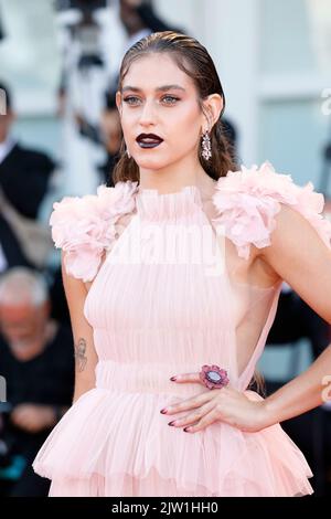 Gaia Gozzi assiste à la première de 'Bones and All' lors du Festival International du film de Venise 79th au Palazzo del Cinema on the Lido à Venise, en Italie, le 02 septembre 2022. Banque D'Images