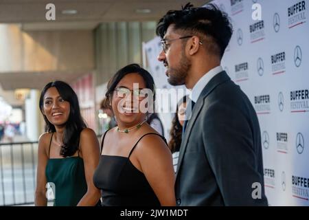 Toronto, Canada. 28th août 2022. Sabrina Cruz au Buffer Festival 2022 tapis rouge. Le Buffer Festival est le plus grand festival international de cinéma numérique. Organiser et célébrer les premières vidéo des créateurs numériques renommés d'aujourd'hui. (Photo de Shawn Goldberg/SOPA Images/Sipa USA) Credit: SIPA USA/Alay Live News Banque D'Images