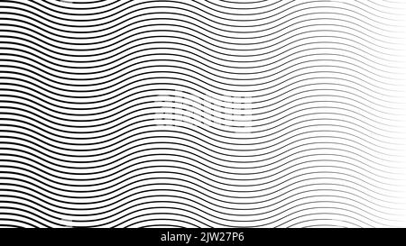 Motif de texture rayures ondulées arrière-plan de conception, vague, dégradé léger doux Illustration de Vecteur