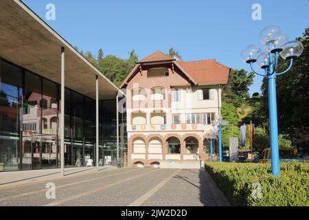 Hôtel de ville de Bad Liebenzell, Nagoldtal, Forêt Noire du Nord, Forêt Noire, Bade-Wurtemberg, Allemagne Banque D'Images