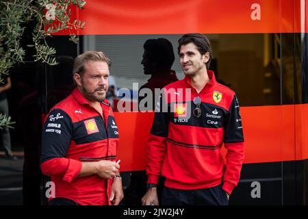 GIOVINAZZI Antonio (ita), Scuderia Ferrari F1-75 pilote de réserve et d'essai, portrait pendant le Grand Prix de Hollande de Formule 1 Heineken 2022, 15th tour du Championnat du monde de Formule 1 de la FIA 2022 de 2 septembre à 4, 2022 sur le circuit de Zandvoort, aux pays-Bas, Belgique - photo Germain Hazard / DPPI Banque D'Images