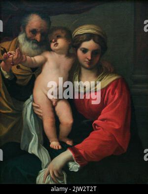 La Madonna des Cherries est un tableau de 1515 de Titien, influencé par l'œuvre de Giovanni Bellini. À l'origine, l'huile sur bois a été transférée plus tard à Banque D'Images