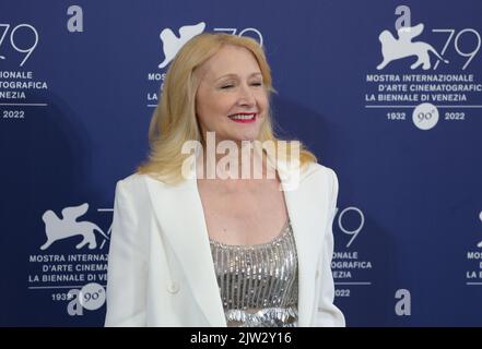 Venise, Italie, 3rd septembre 2022, Patricia Clarkson au photocall du film Monica au Festival du film de Venise 79th en Italie. Credit: Doreen Kennedy/Alamy Live News Banque D'Images