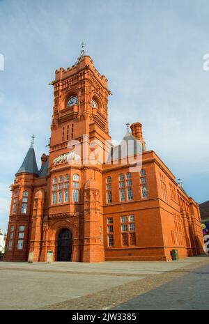 Le bâtiment Pierhead, Cardiff, Wales 12 août 2022, quai Mermaid Banque D'Images