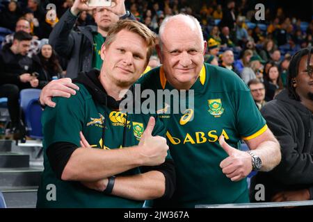 Sydney, Australie. 03rd septembre 2022. Les fans de rugby lors du match de rugby eToro entre l'Australie et l'Afrique du Sud au stade Allianz, Sydney, Australie, le 3 septembre 2022. Photo de Peter Dovgan. Utilisation éditoriale uniquement, licence requise pour une utilisation commerciale. Aucune utilisation dans les Paris, les jeux ou les publications d'un seul club/ligue/joueur. Crédit : UK Sports pics Ltd/Alay Live News Banque D'Images