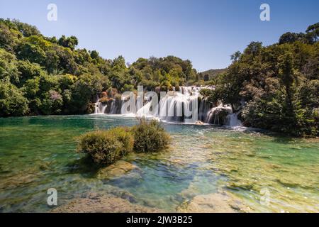 Belles cascades de krka en Croatie Banque D'Images