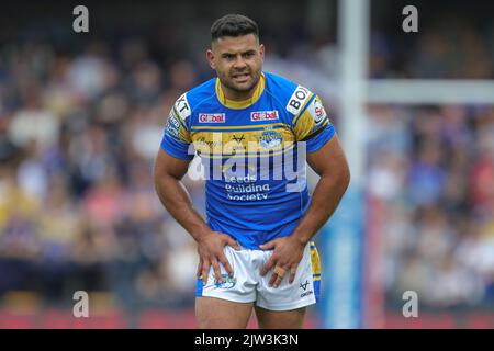 Leeds, Royaume-Uni. 03rd septembre 2022. Rhyse Martin #12 de Leeds Rhinos pendant le match de la Super League de Betfred Leeds Rhinos vs Castleford Tigers au stade Headingley, Leeds, Royaume-Uni, 3rd septembre 2022 (photo de James Heaton/News Images) à Leeds, Royaume-Uni le 9/3/2022. (Photo de James Heaton/News Images/Sipa USA) crédit: SIPA USA/Alay Live News Banque D'Images