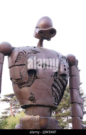 Laputa : sculpture du château dans le ciel dans le studio Ghibli Museum de Tokyo Banque D'Images