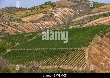 Les Abruzzes est une région italienne située à l'est de Rome, entre l'Adriatique et les Apennines. Banque D'Images