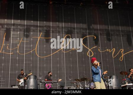 LITTLE SIMZ se déroule au festival Connect au Royal Highland Center d'Édimbourg le 28th août 2022 Banque D'Images