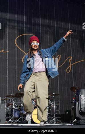 LITTLE SIMZ se déroule au festival Connect au Royal Highland Center d'Édimbourg le 28th août 2022 Banque D'Images