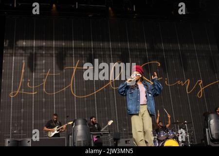 LITTLE SIMZ se déroule au festival Connect au Royal Highland Center d'Édimbourg le 28th août 2022 Banque D'Images