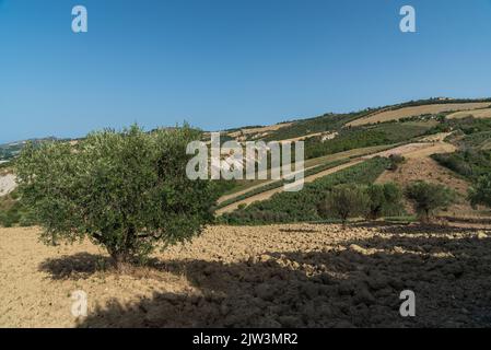 Les Abruzzes est une région italienne située à l'est de Rome, entre l'Adriatique et les Apennines. Banque D'Images