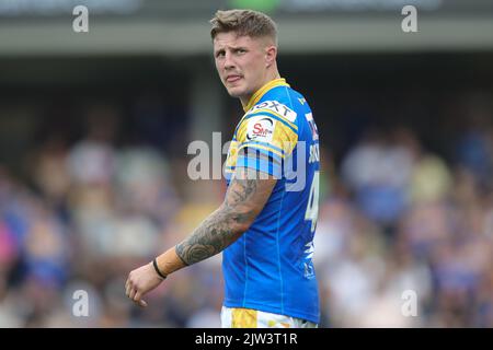 Leeds, Royaume-Uni. 03rd septembre 2022. Liam Sutcliffe #4 de Leeds Rhinos pendant le match de la Super League de Betfred Leeds Rhinos vs Castleford Tigers au stade Headingley, Leeds, Royaume-Uni, 3rd septembre 2022 (photo de James Heaton/News Images) à Leeds, Royaume-Uni le 9/3/2022. (Photo de James Heaton/News Images/Sipa USA) crédit: SIPA USA/Alay Live News Banque D'Images