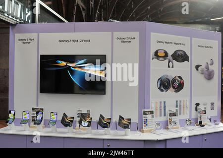 Copenhague /Danemark/03 septembre 2022/ les nouveaux produits Samsung sont présentés aux produits samsung de prome à Copenhague. (Photo..Francis Joseph Dean/Dean Pictures. Banque D'Images