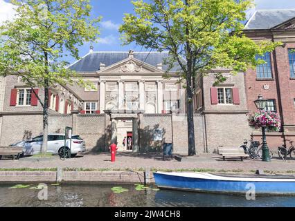 Musée 'de Lakenhal' qui est le musée d'art municipal de la ville de Leiden Banque D'Images