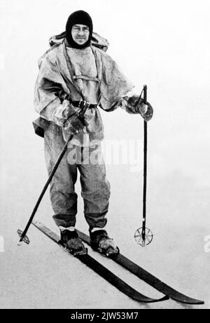 Capitaine Scott, expédition britannique en Antarctique en 1910 - 1913 Banque D'Images