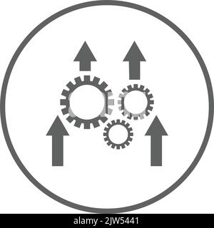Icône machiniste, ADAPT, inprocessing - utilisation parfaite pour la conception et le développement de sites Web, de fichiers imprimés et de présentations, de supports promotionnels et de ma Illustration de Vecteur