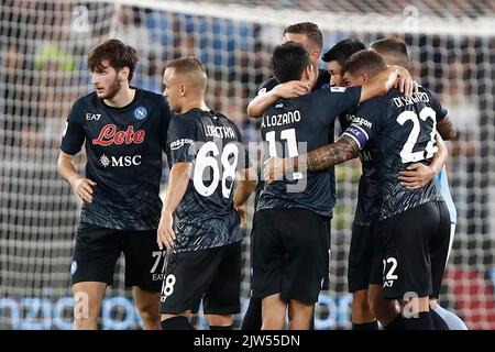 Rome, Italie. 3rd septembre 2022. Pendant la série italienne Un match de football entre Latium et Naples au stade olympique de Rome crédit: Riccardo de Luca - mise à jour des images/Alamy Live News Banque D'Images