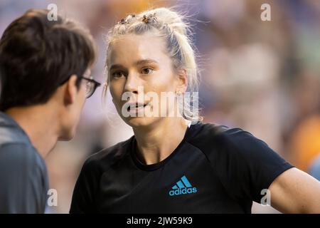 Eleanor Patterson, de l'Australie, participe au saut en hauteur féminin de l'Allianz Memorial Van Damme 2022, qui fait partie de la série Diamond League 2022 de Ki Banque D'Images