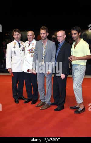 Venezia, 79th Festival du film de Venise 2022, Quarta Serata, Red Carpet del film “Master Gardner”. Nella Foto Mario Falak, Charles Eismayer Banque D'Images