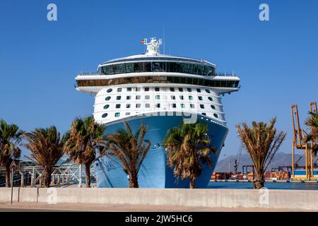 Royal Caribbean International Anthem of the Seas bateau de croisière de classe Quantum amarré Banque D'Images