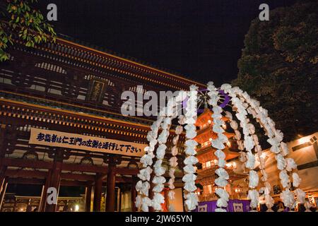 Procession au Temple Honmonji à Ikegami, Tokyo, Japon Banque D'Images