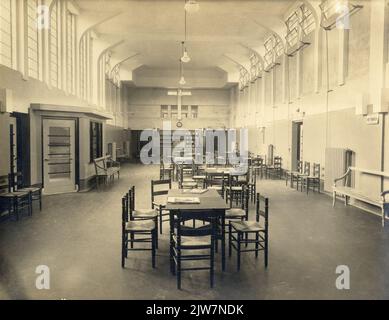 Intérieur de la clinique externe de la ville et hôpital universitaire (Catharjnesingel 101) à Utrecht: Salle d'attente. Banque D'Images