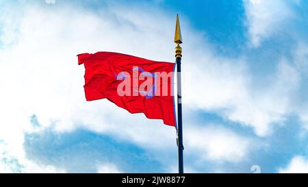 Drapeau turc concept pour 29 ekim ou 23 Nisan ou 30 Agustos ou 10 Kasim ou 19 Mayis. Photo bruyante Banque D'Images