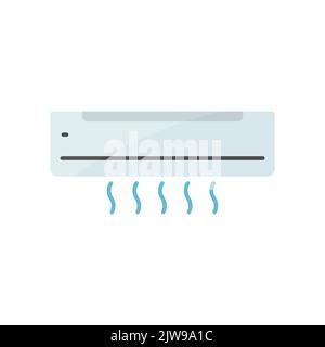 Icône de climatisation. Icône relative à l'électronique. Style d'icône plate. Conception simple modifiable Illustration de Vecteur
