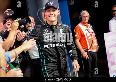 Zandvoort, pays-Bas. 04th septembre 2022. ZANDVOORT, PAYS-BAS - SEPTEMBRE 4: George Russell du Royaume-Uni et Mercedes pendant le Grand Prix hollandais de Formule 1 à Cicuit Zandvoort sur 4 septembre 2022 à Zandvoort, pays-Bas (photo de Marcel ter Bals/Orange Pictures) crédit: Orange pics BV/Alay Live News Banque D'Images
