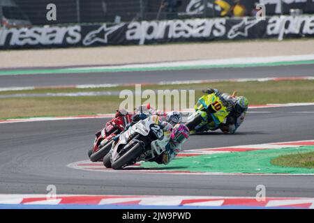 4th septembre 2022; Misano World circuit Marco Simoncelli, Misano Adriatico, Rimini, Emilie-Romagne, Italie ; MotoGP Race Day; Enea Bastianini de Gresini Racing MotoGP Banque D'Images