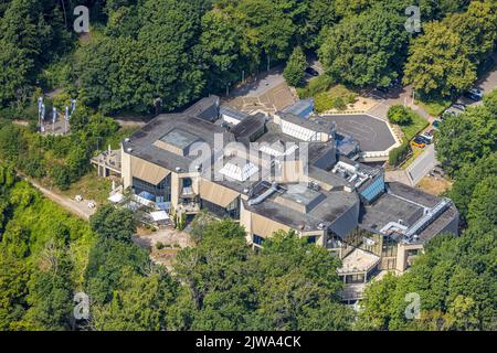 Vue aérienne, Merkur Spielbank Hohensyburg, Syburg, Dortmund, région de Ruhr, Rhénanie-du-Nord-Westphalie, Allemagne, Casino, DE, Europe, Groupe Gauselmann, aérien Banque D'Images