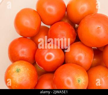 gros plan de plusieurs tomates mûres Banque D'Images