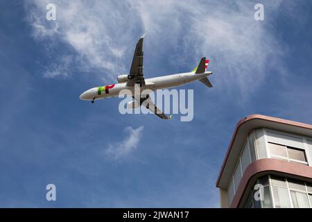 Lisbonne, Portugal. 2nd septembre 2022. L'avion DE TAP Air Portugal a atterri à Lisbonne. (Image de crédit : © Rita Franca/SOPA Images via ZUMA Press Wire) Banque D'Images