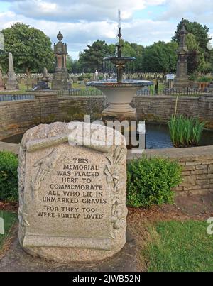 Warrington Cemetery, Manchester Rd, Warrington, Cheshire, Angleterre, ROYAUME-UNI, WA1 3BG Banque D'Images