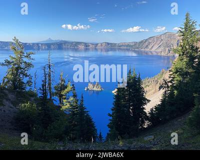 Crater Lake National Park, Oregon Banque D'Images