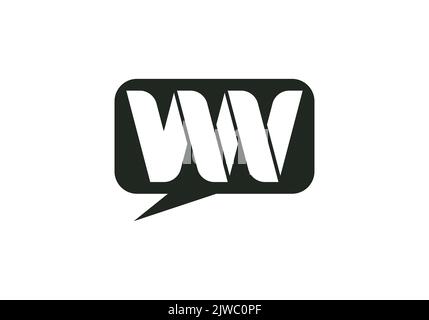 WW LW NW Monogramme initial lettre ww lw logo Design modèle vectoriel lettre nw logo Design Illustration de Vecteur